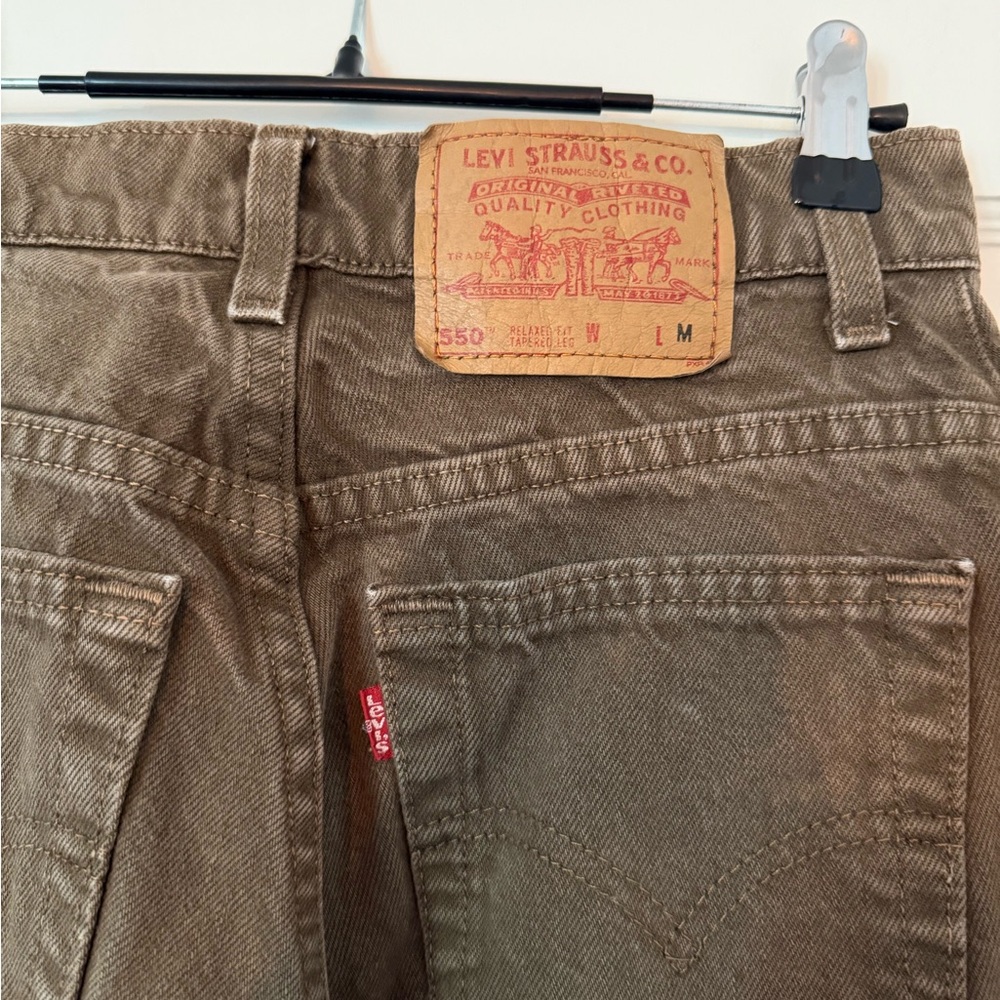 Levi's Olive Green Denim Pants